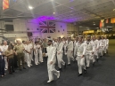 น.อ.ภาคภูมิ หมื่นศรี ผชท.ทร. ไทย/มะนิลา พ.ท.หญิง ทิพย์รัตน์ ภักดีกุล ภริยา เข้าร่วมงานเลี้ยงรับรองบนเรือ HMAS Canberra ณ ท่าเรือหมายเลข ๑๕ มะนิลาใต้